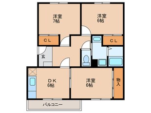 カトルセゾンの物件間取画像